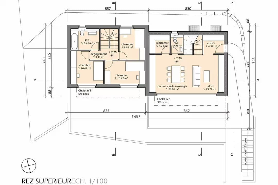 720 – Maison 3.5 pièces – 980000CHF – 103.9 m²