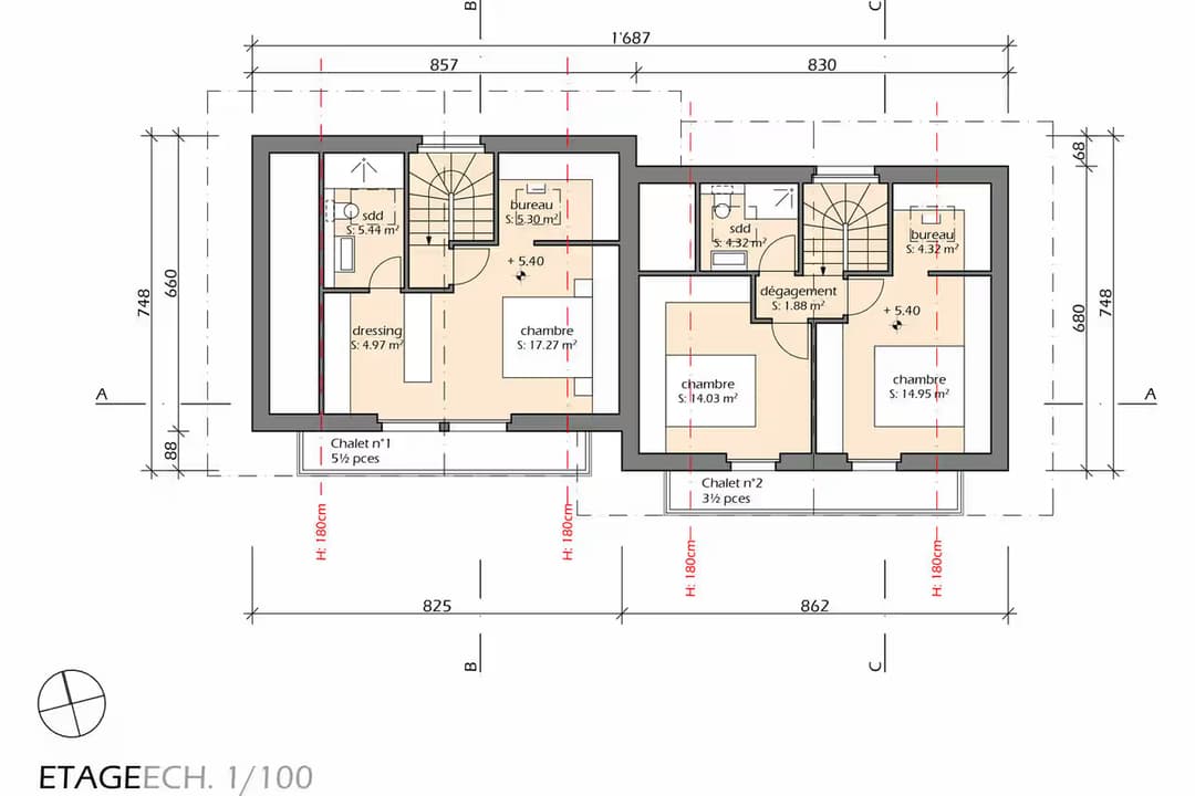 720 – Maison 3.5 pièces – 980000CHF – 103.9 m²