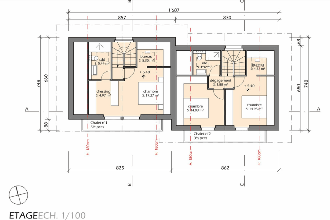 2079 – Maison 5.5 pièce – 1490000 CHF – 143.5 m²